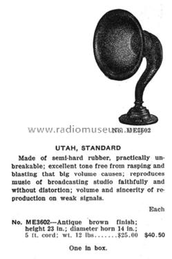 Standard ; Utah Radio Products (ID = 1955185) Speaker-P