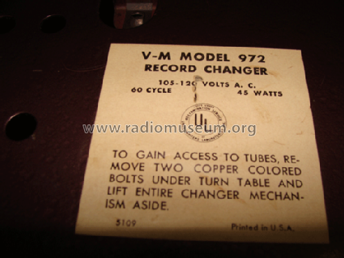 972; V-M VM Voice of (ID = 1310547) Enrég.-R