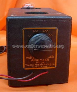 Van's Condenser Analyzer ; Van Ro Manufacturing (ID = 1718067) Equipment