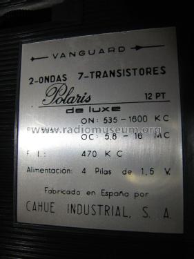 Polaris de Luxe 12PT-S0; Vanguard; Hospitalet (ID = 1803756) Radio