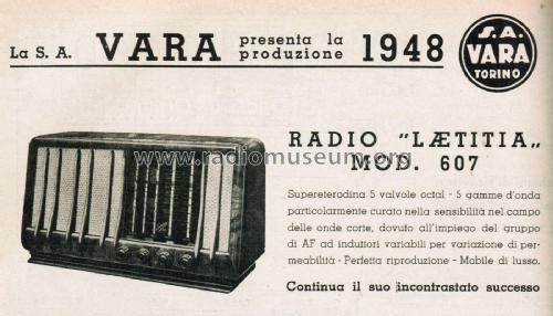 Laetitia 607; Vara; Torino (ID = 2533076) Radio