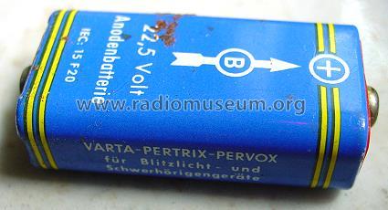 Pertrix-Pervox 22,5-V-Anodenbatterie 72 15F20; Varta Accumulatoren- (ID = 241845) Power-S