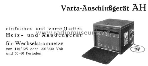 Anschlussgerät AH; Varta Accumulatoren- (ID = 315073) Strom-V