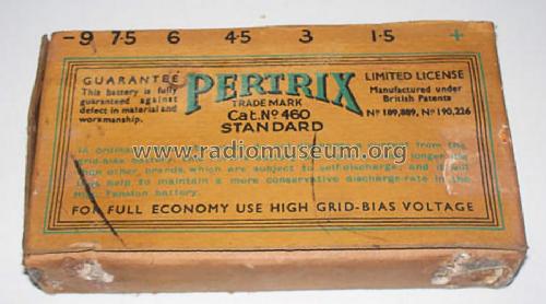 Pertrix grid bias 460; Britannia Batteries (ID = 1653464) A-courant