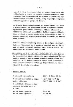 Transistorised 'AC' Voltage Stabilizer TR9267/2884-2; Vas- és Müszeripari (ID = 2594969) Fuente-Al