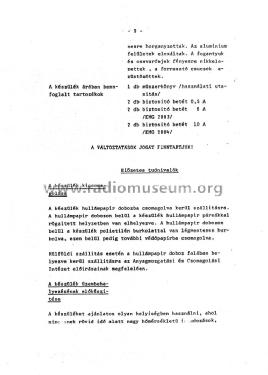 Transistorised 'AC' Voltage Stabilizer TR9267/2884-2; Vas- és Müszeripari (ID = 2594971) Fuente-Al