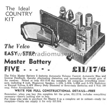 Master Battery 5 ; Veall, Arthur J. Pty (ID = 2879825) Radio