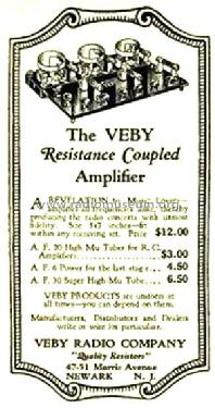 Resistance Coupled Amplifier ; Veby Radio Co.; (ID = 1370683) Ampl/Mixer