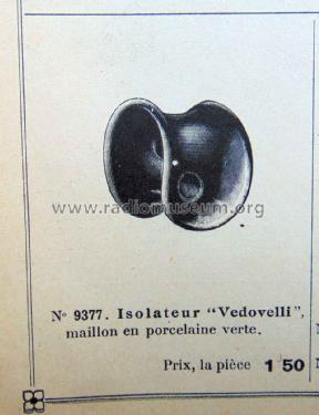 Isolateur Aerial Insulator ; Vedovelli, Rousseau; (ID = 1779160) Antena