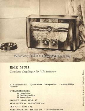 RMK M311; VEF Radio Works (ID = 34200) Radio