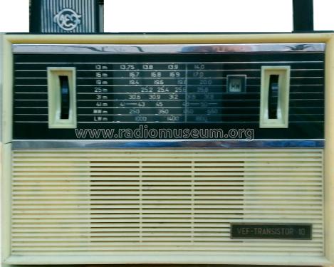 VEF Transistor 10; VEF Radio Works (ID = 1977953) Radio