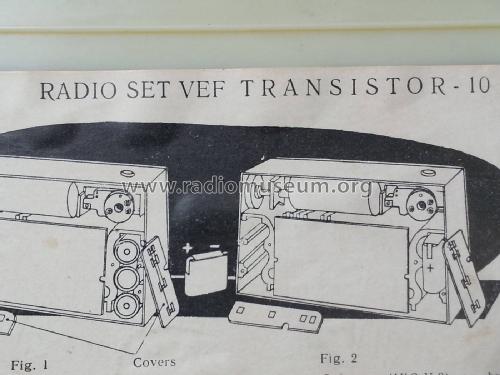 VEF Transistor 10; VEF Radio Works (ID = 1978351) Radio
