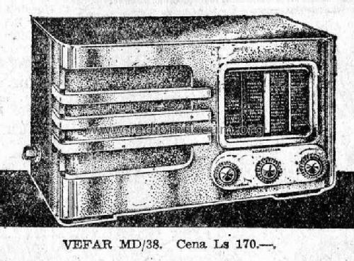 Vefar MD38 MD/38; VEF Radio Works (ID = 33741) Radio