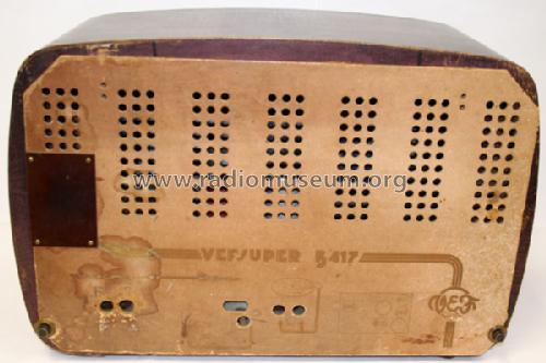 Vefsuper B417; VEF Radio Works (ID = 257673) Radio
