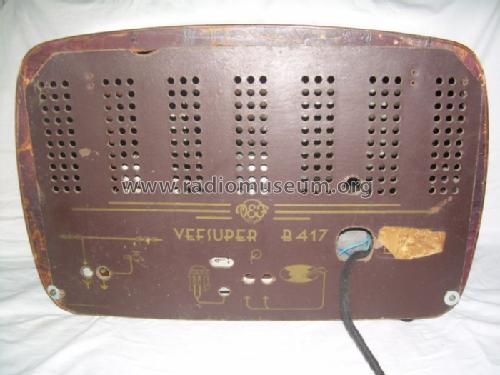 Vefsuper B417; VEF Radio Works (ID = 522466) Radio