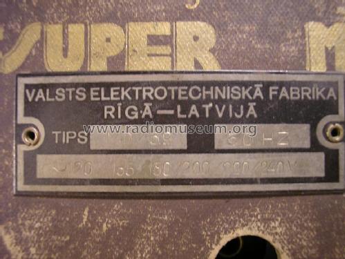 Vefsuper MD39 MD/39; VEF Radio Works (ID = 1361622) Radio