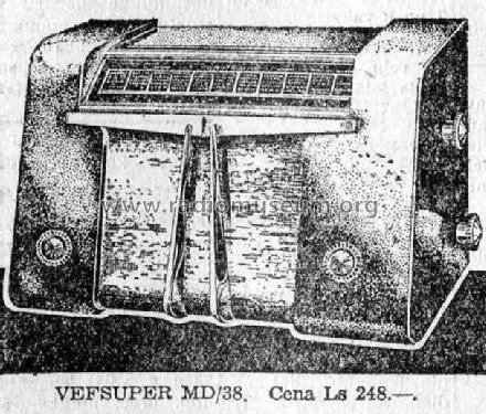 Vefsuper MD/38; VEF Radio Works (ID = 33744) Radio