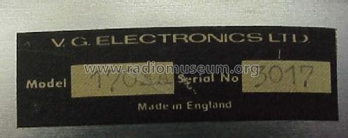 High-Voltage Power Supply M2.5 K1 ; VG Electronics Ltd., (ID = 2501096) Equipment