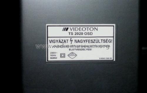 Colour Television TS 2020 OSD; Videoton; (ID = 1187440) Television