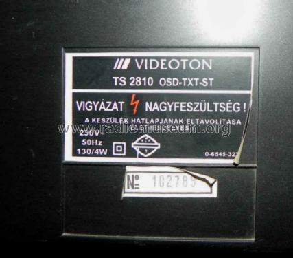 Colour Television TS 2810 OSD-TXT-ST; Videoton; (ID = 1187470) Television