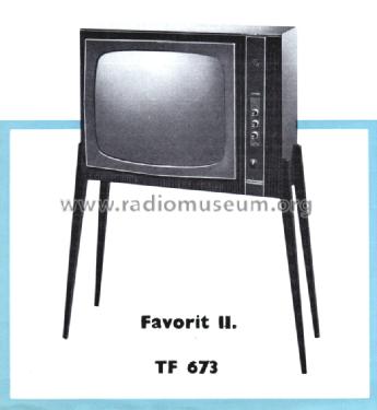 Favorit II. TF 673; Videoton; (ID = 1092528) Television