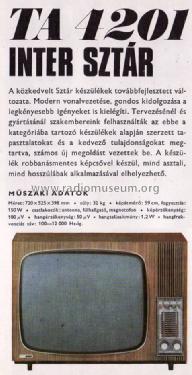 Inter Sztár TA-4201; Videoton; (ID = 708373) Television