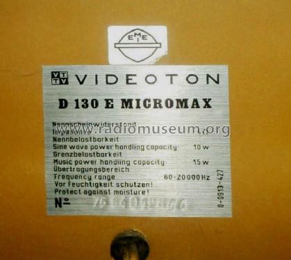 Micromax D130E; Videoton; (ID = 1174929) Parlante