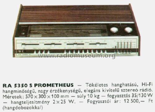 delete arch laser Prometheus RA5350S Radio Videoton; Székesfehérvár, build