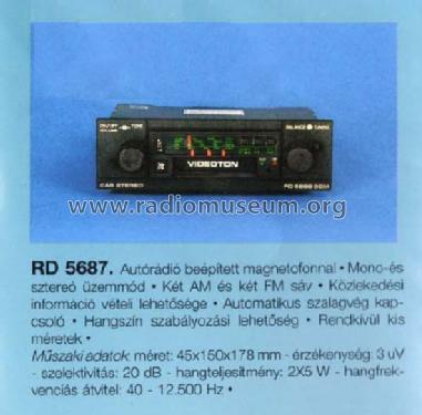 RD5687; Videoton; (ID = 597889) Car Radio