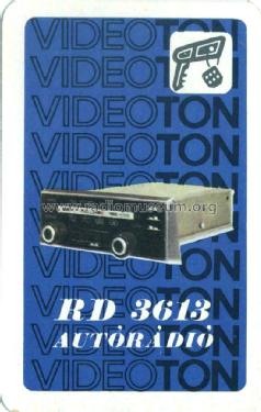RD-3613; Videoton; (ID = 1624397) Car Radio