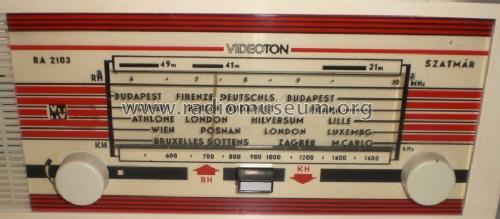 Szatmar RA2103; Videoton; (ID = 1382150) Radio