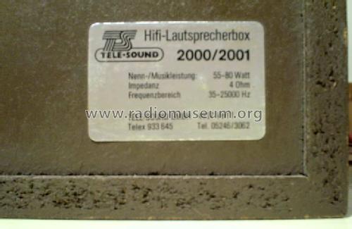 HiFi Box Telesound 2000/2001; Videoton; (ID = 863587) Parleur