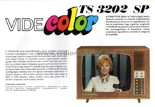Videcolor TS3202 SP; Videoton; (ID = 1095249) Televisión