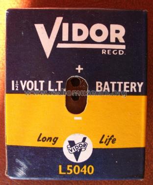 Low Tension Battery L5040; Vidor Ltd.; Erith (ID = 1986119) Power-S