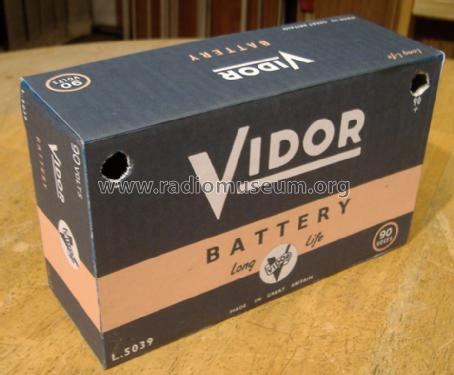 Radio H. T. Battery L5039; Vidor Ltd.; Erith (ID = 1405631) Power-S