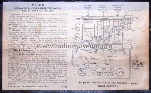Riviera CN379; Vidor Ltd.; Erith (ID = 1506133) Radio