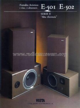 2-Way Speaker System E-501; Vieta Audio (ID = 1883681) Speaker-P