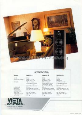 2-Way Speaker System Lancer III ; Vieta Audio (ID = 1884191) Speaker-P