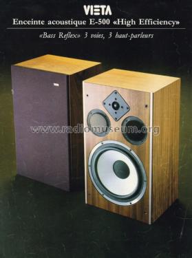 3-Way Speaker System E-500; Vieta Audio (ID = 1884533) Speaker-P