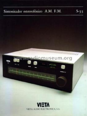 AM/FM Tuner S-33; Vieta Audio (ID = 1940801) Radio