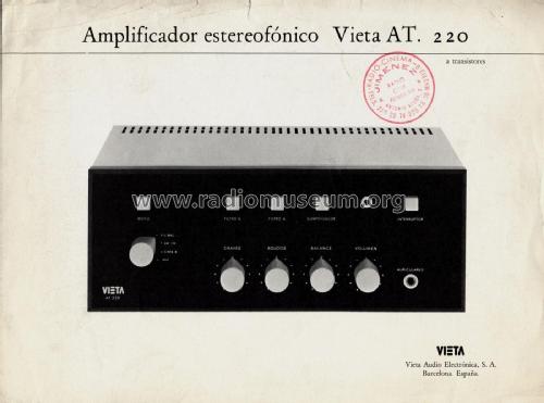 AT-220; Vieta Audio (ID = 1884914) Ampl/Mixer