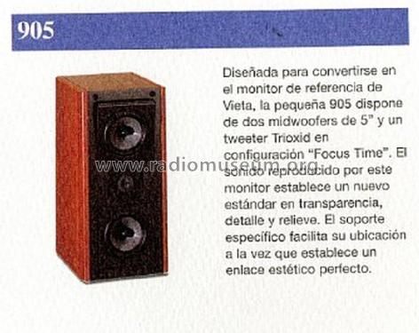 Caja Acústica - Bafle 3 vías 905; Vieta Audio (ID = 3189646) Speaker-P