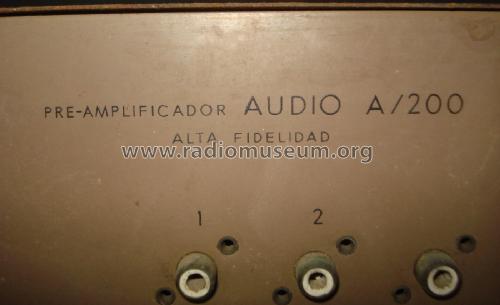 Preamplificador Audio A/200; Vieta Audio (ID = 2336268) Ampl/Mixer