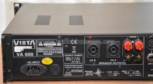 Professional Power amplifier VA-600; Vieta Audio (ID = 2436150) Ampl/Mixer