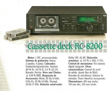 Stereo Cassette Tape Deck RC-8200; Vieta Audio (ID = 1884849) Enrég.-R