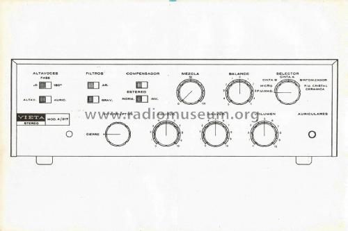 Amplificador Vieta Stereo A-217; Vieta Audio (ID = 2157321) Ampl/Mixer