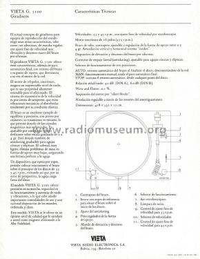 Synchronous Belt Drive System G 5100; Vieta Audio (ID = 1885285) R-Player