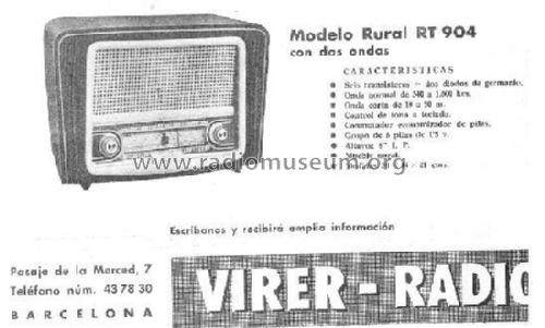 Rural RT-904; Virer Radio; (ID = 987657) Radio