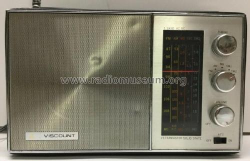 5 Band AC DC 15 Transistor 1550; Viscount (ID = 2595378) Radio