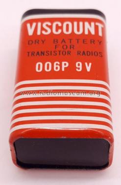 Dry Battery for Transistor Radios 006P 9V; Viscount (ID = 2829120) A-courant